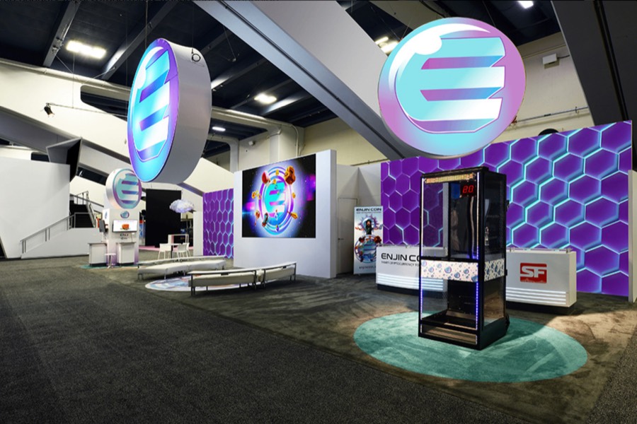 Enjin trade show booth