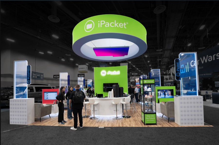 iPacket trade show booth